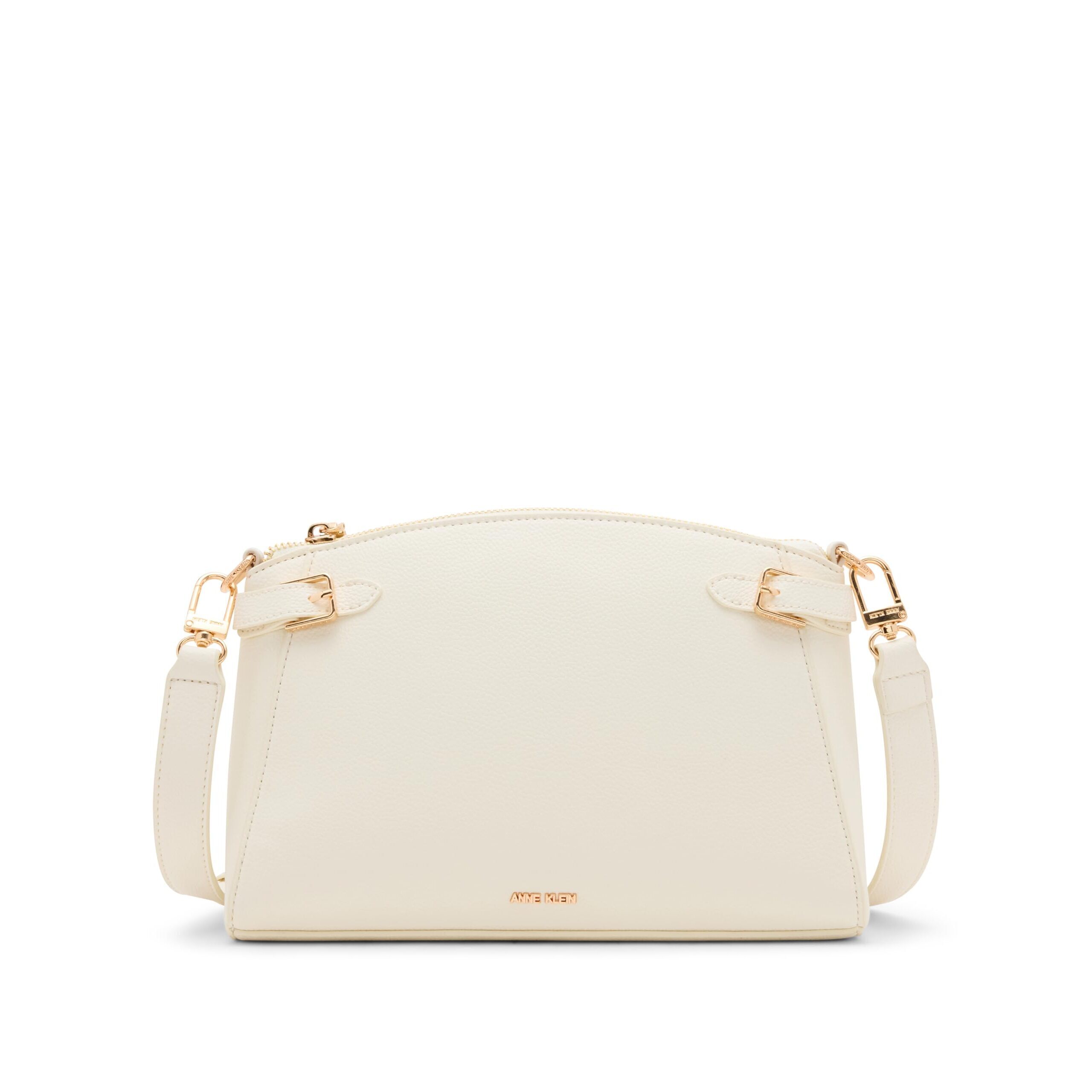 5616 Belted Dome Crossbody, Anne White
